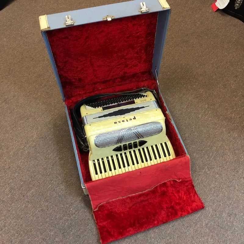 Petosa 1956 Petite Accordion with Original Case Made in Italy
