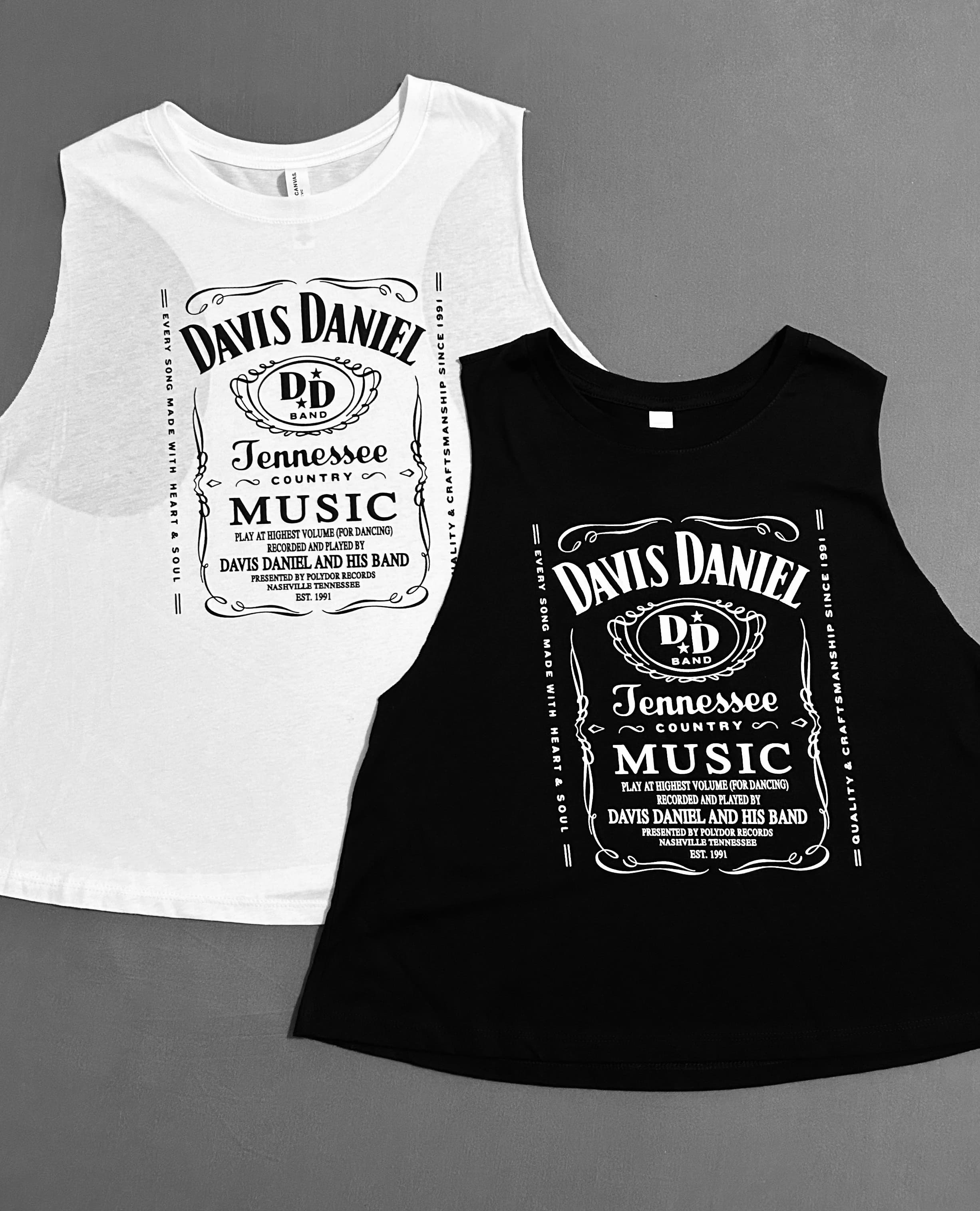 Davis Daniel Ladies’ Crewneck Loose-Fit Tank Top – Sleeveless Summer Country Music Shirt