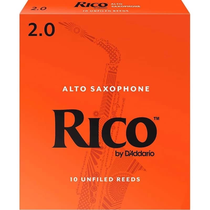 Rico Alto Saxophone Reeds Strength 2.0 Box of 10 - RJA1020